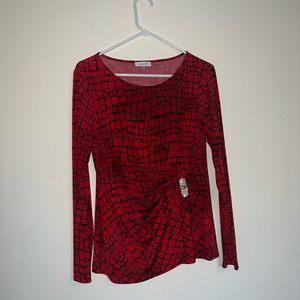 Medium Red Calvin Klein Top